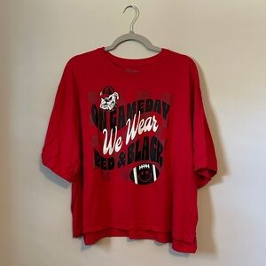 Champion Red and Black Graphic Tee